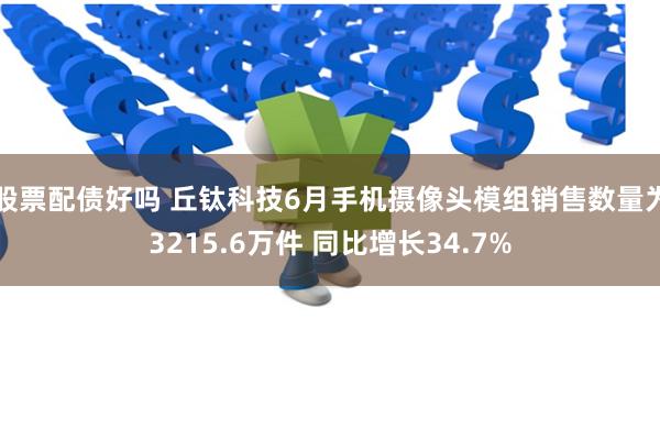 股票配债好吗 丘钛科技6月手机摄像头模组销售数量为3215.6万件 同比增长34.7%